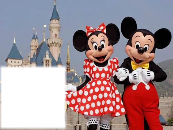 Mickey et Minnie ! Fotomontažas