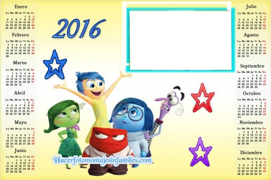Calendario Intensa Mente 2016 Photo frame effect