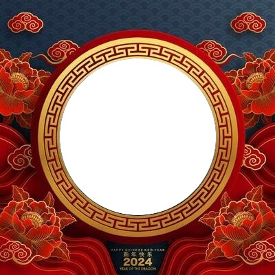 China new year 2024 Valokuvamontaasi
