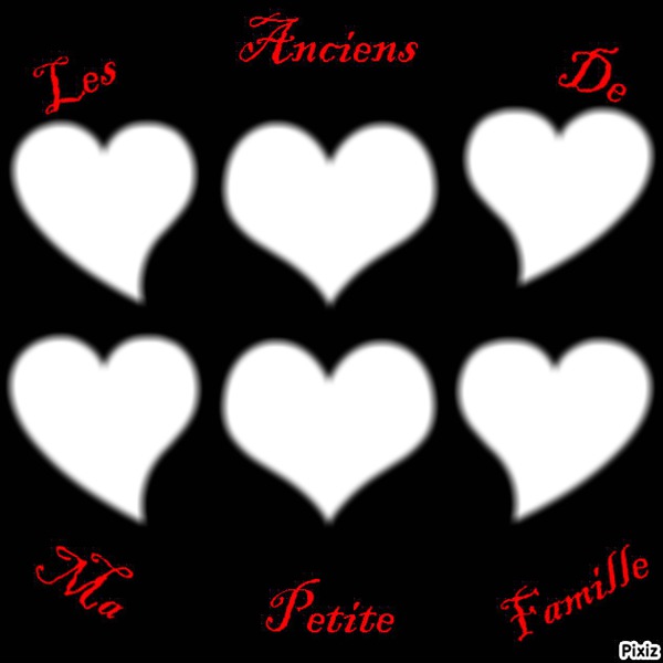 Ma petite famille ancienne Montage photo
