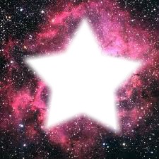 The star in the stars フォトモンタージュ
