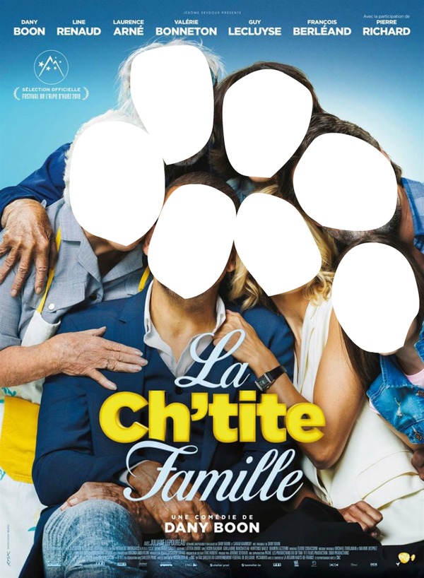 la ch'tite famille Fotomontasje