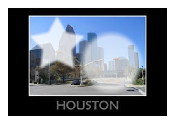HOUSTON Photo frame effect