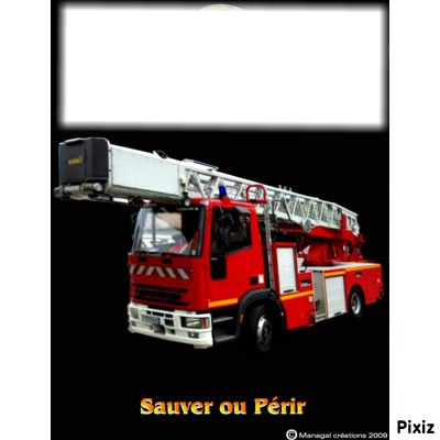 pompier Fotomontage