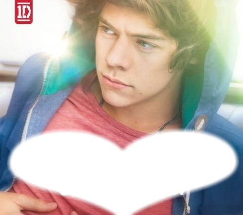 Coeur de Harry Styles des One Direction Montage photo