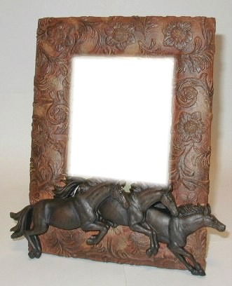 cadre chevaux Photomontage