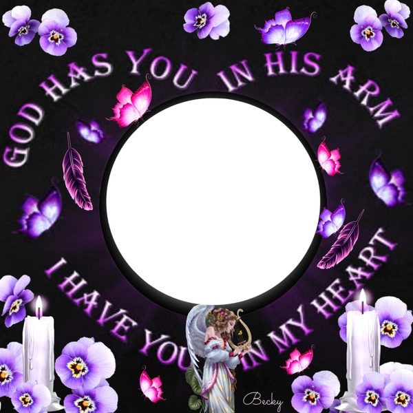 god has you in his arms フォトモンタージュ