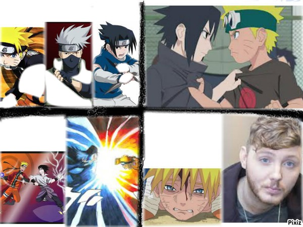 Naruto Vs Sasuke Fotomontaggio