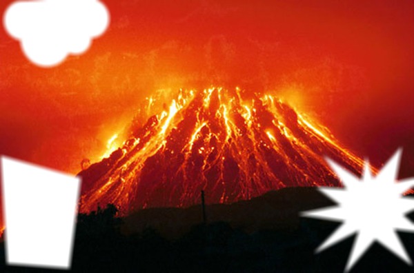 volcan フォトモンタージュ