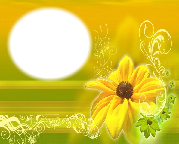 Fleur jaune-soleil Fotomontáž