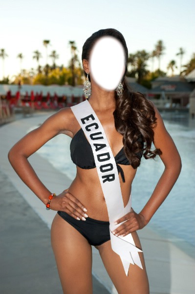Miss Ecuador Fotomontažas
