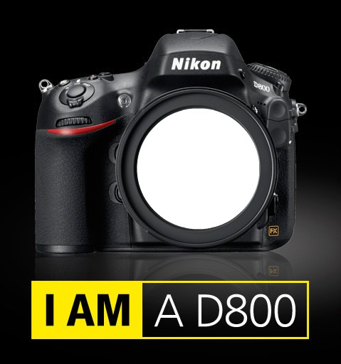 Nikon D800 Fotomontagem