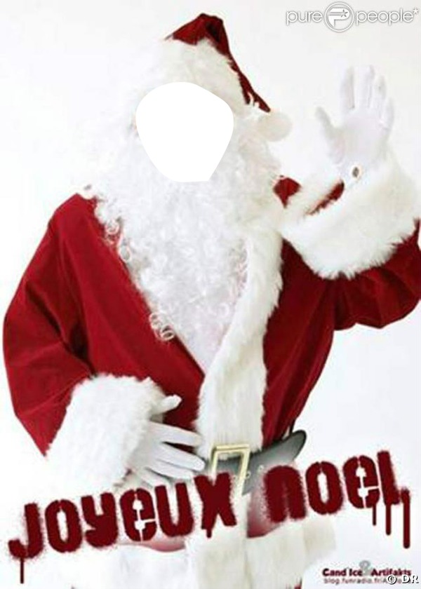 pere noel bois Fotomontage