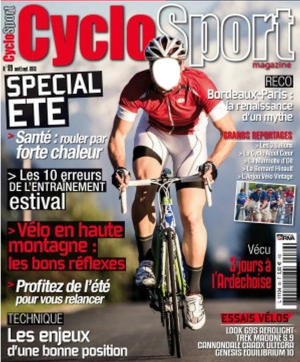 Magazine CycloSport Photomontage
