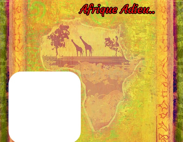 Afrique adieu Fotomontáž