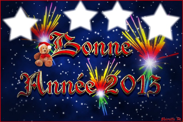 bonne annee 2013 Photomontage