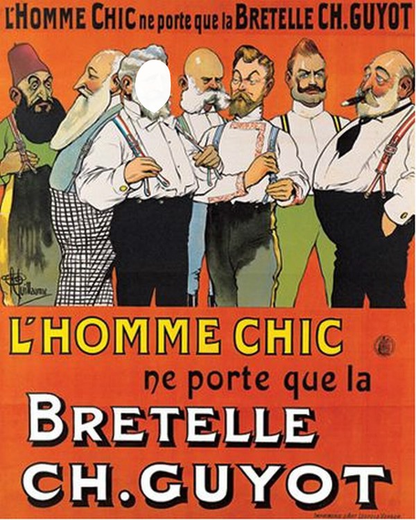vintage ad for men Φωτομοντάζ