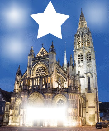 Cattedrale Notre Dame Fotomontaż