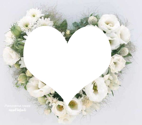 coração de  flores Fotomontage