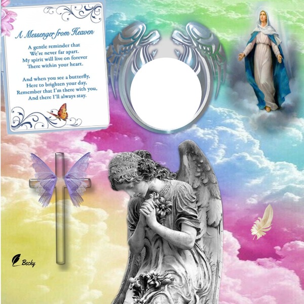 A MESSAGE FROM HEAVEN Photo frame effect