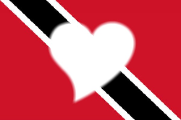 Trinidad & Tobago flag Fotomontage