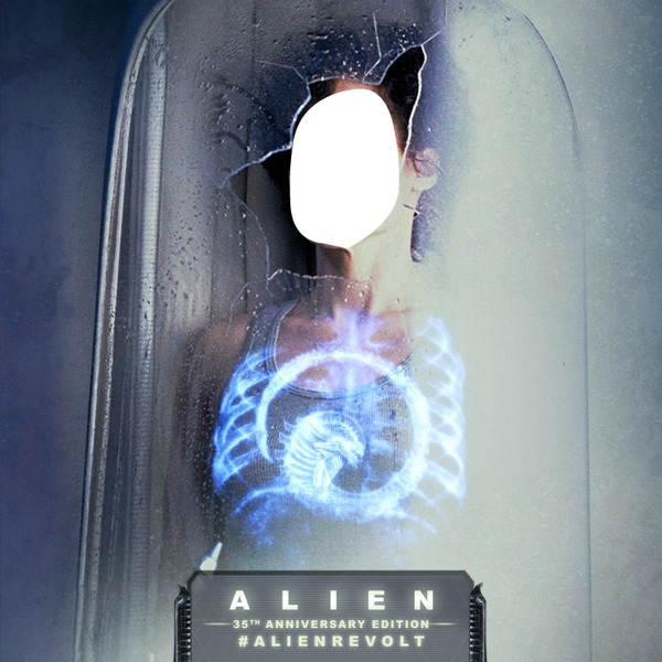 alien Fotomontage