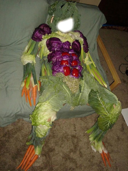 l'homme legumes Fotomontaža