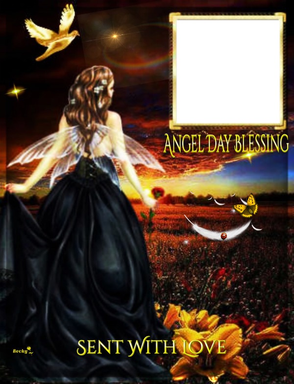 angel day blessings Fotomontažas