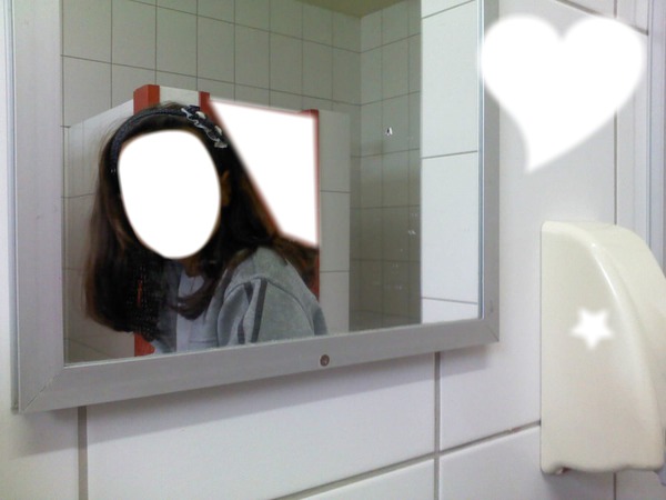 banheiro escola Photo frame effect