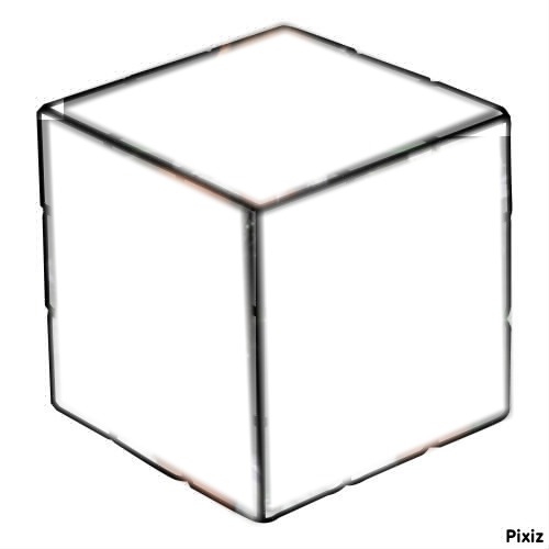 cubo de 3 lados Fotomontagem