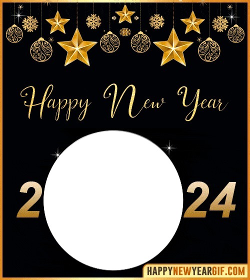 Happy new year Photo frame effect