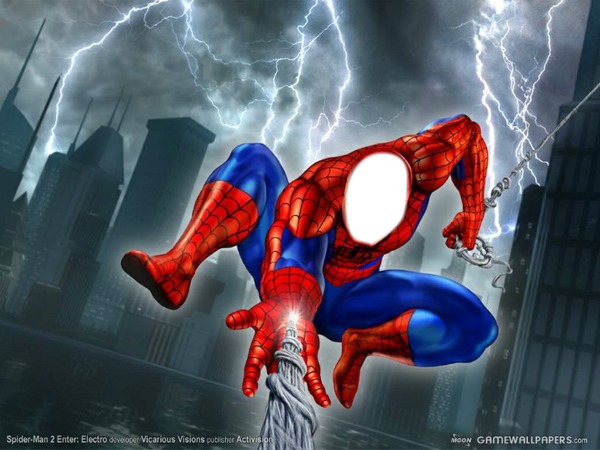 Spider man Photomontage