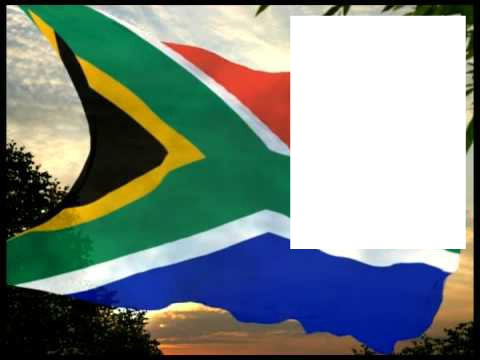 South Africa flag Montage photo
