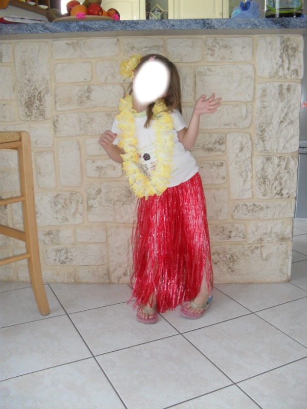 fille Hawaiienne Montage photo