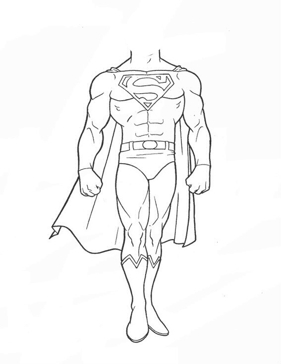 coloriage superman Photo frame effect