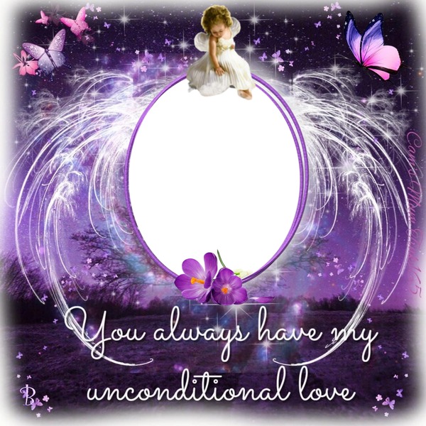 unconditional love Photo frame effect