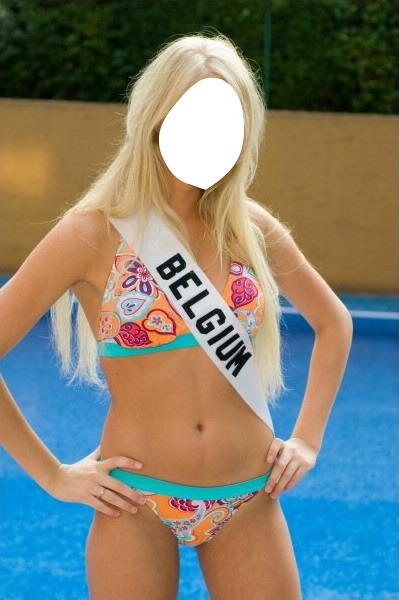 Miss Belgium Fotomontāža
