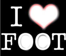 I love foot Fotomontaggio