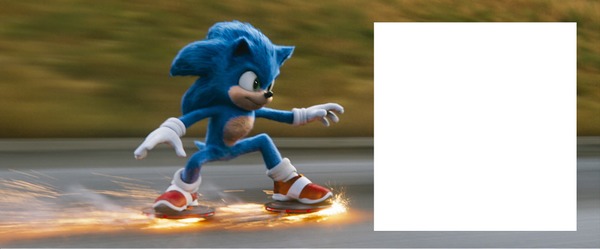 Sonic movie Photo frame effect