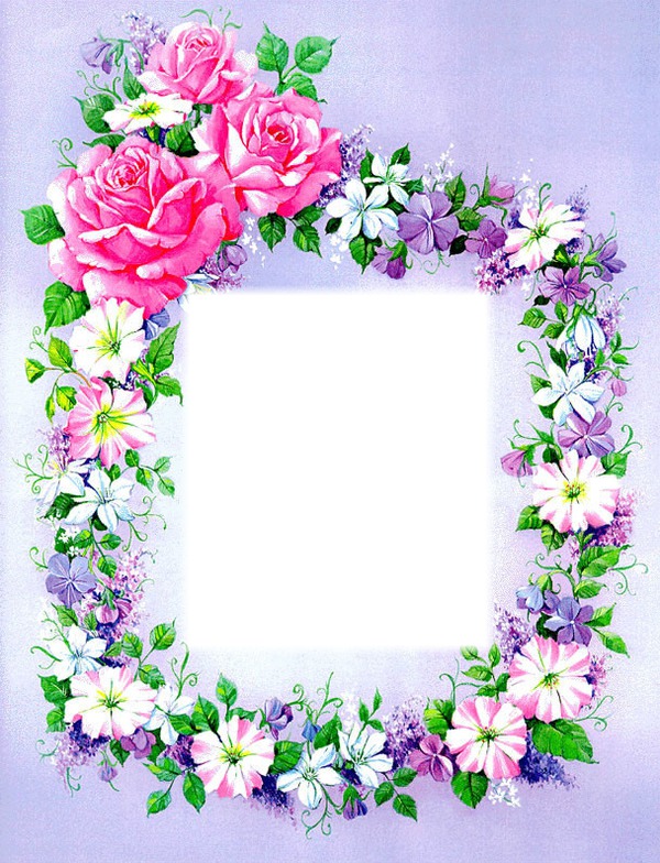 *flowers* Photo frame effect