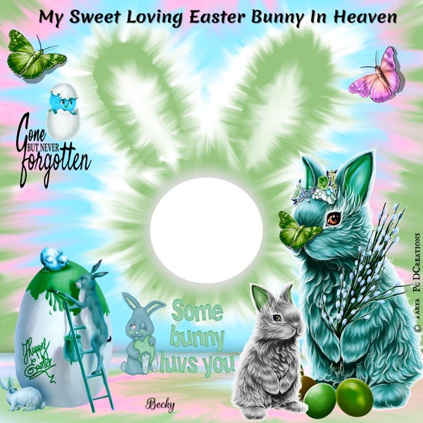 my sweet easter bunny -2- Fotomontāža