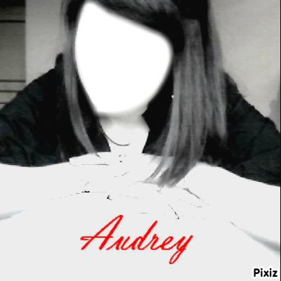 Fille, qui s'appelle Audrey ! Photomontage