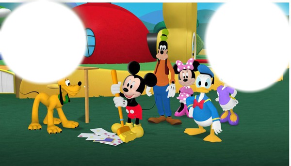 La casa de Mickey Mouse Fotomontáž
