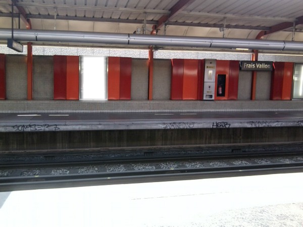 Station Métro Frais Vallon Fotómontázs