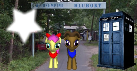 Digsie and Doctor pony Fotomontažas