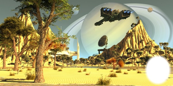 Seeing me on another planet . Montage photo