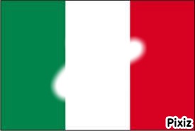 drapeau d'italie フォトモンタージュ