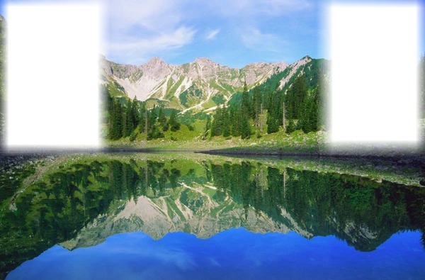 víz és hegy Photomontage