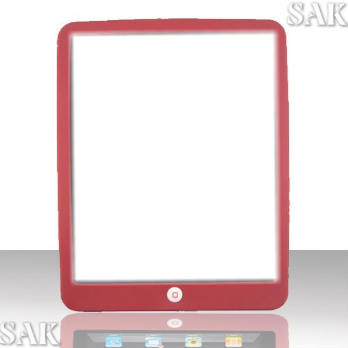 Ipad red Photo frame effect