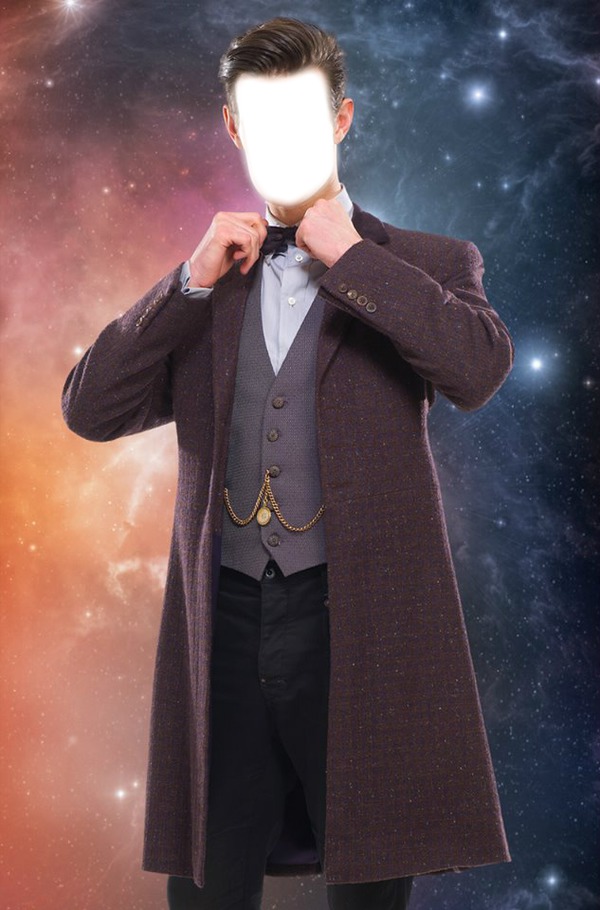 Matt Smith 11th Doctor's face Photo frame effect